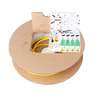 Cable de caída redondo de 4 puertos Caja de toma de fuerza de fibra óptica Kit de salida preterminada para redes WiFi y 3G Equipo de terminal de fibra óptica
