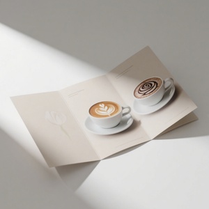 Custom Advertising Pamphlet <b>Leaflet</b> Diecut Brochure Flyers Restaurant Menu Printing - Product Image 1