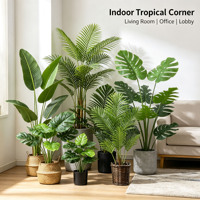 Plante artificielle en pot Areca Palm, décoration intérieure, ornement de fenêtre, arbre artificiel 200 cm en PE