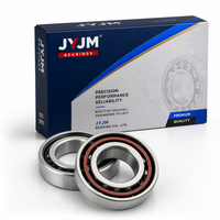 JYJM OEM 7303 Bantalan Bola Kontak Sudut 17x47x14mm Baja Krom Presisi Baris Tunggal CNC Peralatan Mesin Motor Spindle