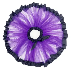 Halloween Party Kids Girl Baby Skirts Set Fairy Dress Little Girls Purple Orange Black Designer Children Tutu Tulle Skirt