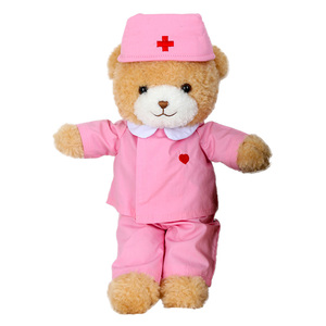 Peluche uniformée d'ours en peluche pompier, infirmière, docteur, jouet en peluche pour jeu <span class=keywords><strong>de</strong></span> rôle, poupée personnalisable avec logo, vente en gros, cadeau <span class=keywords><strong>de</strong></span> remerciement pour le personnel - Product Image 4