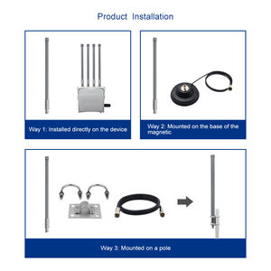 야외 사용을 위한 장거리 LoRa UHF <span class=keywords><strong>RFID</strong></span> 12dBi 수직 전 방향 유리 섬유 안테나 868 MHz - Product Image 3