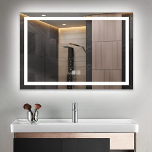 Zhongshan Usine Contemporain Mur Monté Miroir Carré Avec Lumière 81*61cm Smart Miroir Carré Salle De Bains Led Miroir - Product Image 1