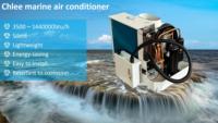 Climatiseur marin Chlee à eau de mer 12000-30000 Btu, sur pied, avec tubes en alliage de cupronickel, R-410A, Copeland Scroll, automatique