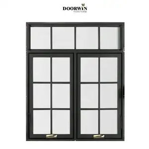 拱形木制图案窗户，带双层玻璃玻璃批发橡木木窗设计法式窗户