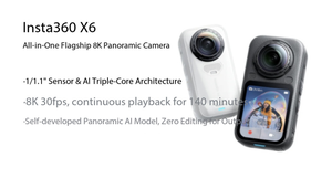 Caméra d'action 360° Insta360 X6 8K50fps, 120MP, objectif 1 pouce, étanche, avec écran <span class=keywords><strong>OLED</strong></span> - Product Image 3