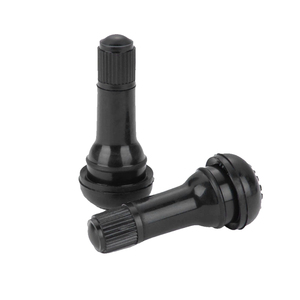 Válvula de Neumático de Goma de Tallo Corto con Sistema de Bloqueo a Presión para Reemplazo de Válvulas de Llantas sin Cámara de Automóviles, Motocicletas y Triciclos - Product Image 1