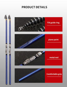 A1 Ultralight Casting Sea Fishing Hand Pole 3.6-6.3M Portable Télescopique En Fiber De Carbone Power Surf Spinning Rods <span class=keywords><strong>pour</strong></span> Lake <span class=keywords><strong>Stream</strong></span> - Product Image 3