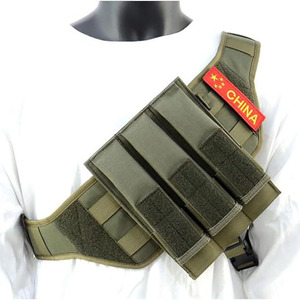 Equipo Táctico para el Pecho, Plataforma MOLLE, Talla Única, Correa de Nylon para el Pecho, Protector de Pecho para Hombre, Color Verde Caqui Sólido - Product Image 1