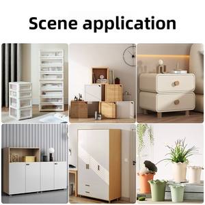 <span class=keywords><strong>Mini</strong></span> <span class=keywords><strong>roulettes</strong></span> <span class=keywords><strong>adhésives</strong></span> sans perçage, design moderne, roulement à billes en nylon pour mobilier de bureau, poubelle universelle, boîte de rangement en PP - Product Image 4