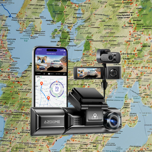 Azdome M550 Pro 4K Vòng Lặp Ghi Âm Xe Phía Trước Trở Lại 3 Kênh Xe Hộp Đen Với HD 3 Ống Kính Adas Wifi GPS Tầm Nhìn Ban Đêm DVR Dash Cam - Product Image 2