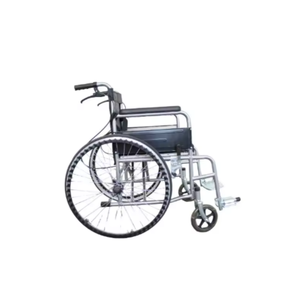 Sedia a Rotelle Manuale Pieghevole PIN GUAN PG-2 per Adulti Disabili, in Acciaio al Carbonio, Leggera, con Sedile in Pelle, Ruote Posteriori da 24 Pollici, Nera - Product Image 5