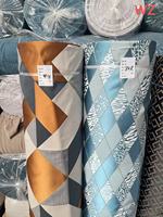 Vente chaude Usine Professionnelle Tissé Polyester Jacquard Rideaux Tissus Respirant Blackout Tissu D'ameublement