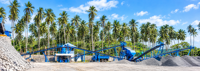 Station de concassage fixe de sable et d'agrégats de 200 t/h, équipement de production complet