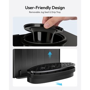 Euhomy <b>Top</b> <b>Load</b> Water Dispenser 3 Or 5 Gallon Bottles Countertop Cooler Hot Cold Water Black - Product Image 5