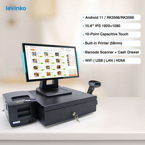 15.6 nhà hàng Máy tính để bàn tất cả trong một hệ thống <span class=keywords><strong>POS</strong></span> bán lẻ cảm ứng thu ngân máy <span class=keywords><strong>POS</strong></span> thiết bị đầu cuối tiền mặt đăng ký máy <span class=keywords><strong>in</strong></span> 2D máy quét - Product Image 3