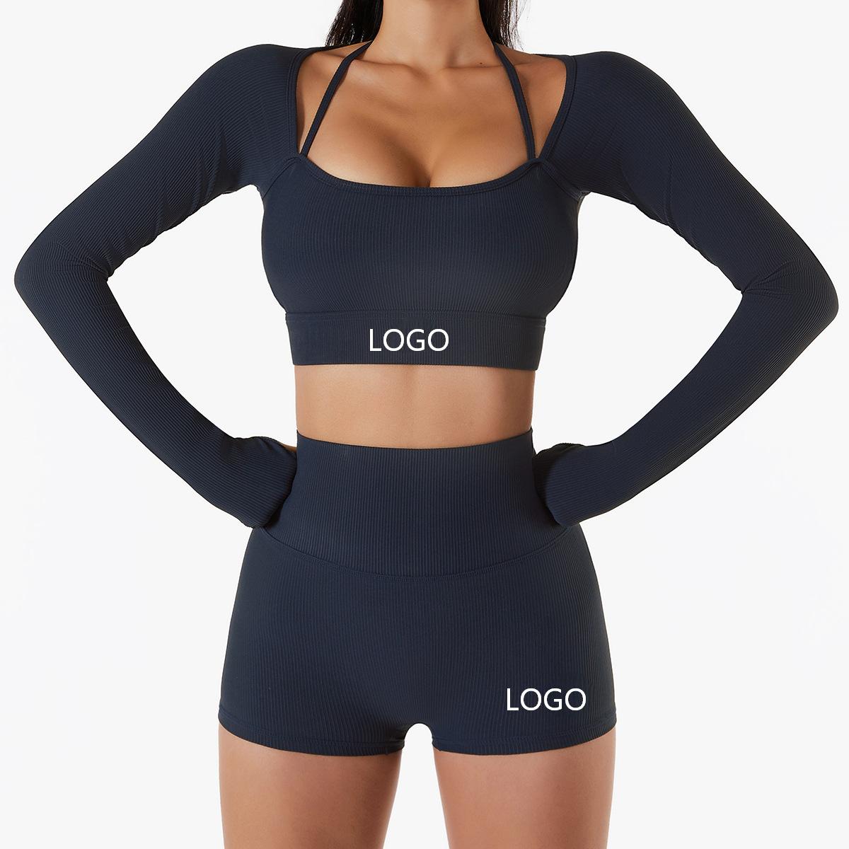 Badge blue ribbed-top