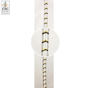 OEM thân thiện với môi Mylar Russia Braid Chất lượng cao bạc kim loại soutache chiều rộng 3mm 4mm 5mm 6mm 7mm 8mm tùy chỉnh nhà máy số lượng lớn - Product Image 2