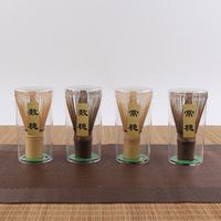 En stock, exportation au Japon, fouet à matcha artisanal en bambou, accessoires pour matcha, Chasen, emballage en boîte Kraft 100, fouets à matcha en bambou