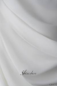 Nouveau design de robes de mariée courtes beiges, col rond, manches longues, robes de mariée plissées à la main <span class=keywords><strong>avec</strong></span> <span class=keywords><strong>voile</strong></span> détachable - Product Image 5