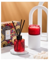 Bougie parfumée de luxe Coffret cadeau Flacon diffuseur roseau de luxe avec bâtonnets diffuseurs