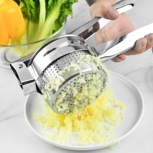 Mutlfunction Squeezer Potato Masher Manual <b>Kitchen</b> <b>Gadgets</b> Potato Ricer HevyStainless Steel Potato Press With 3 Interchangeable - Product Image 2