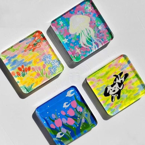 Aimants de réfrigérateur en acrylique personnalisables, résistants aux rayures, faciles à assembler, pour la décoration créative de la maison et du bureau, en gros - Product Image 1