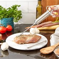 Outil de cuisine pour la viande et la volaille 2 oz en acier inoxydable pour la torréfaction de la viande et de la marinade Accessoires pour barbecue