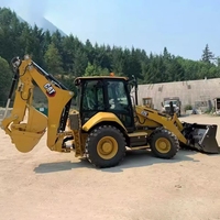 Backhoe Loader CAT 420F Baru untuk Pekerjaan Konstruksi Sistem Hidrolik Penuh Peralatan Konstruksi