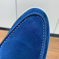 Chaussures décontractées Lefu pour hommes en cuir véritable LP Home, légères, confortables, respirantes, à bout en acier, à enfiler