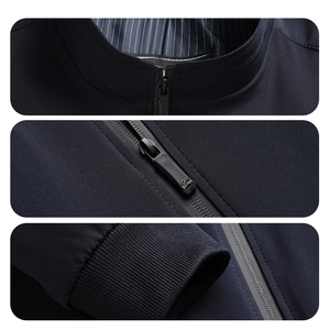 <strong>Men's</strong> Stylish High Quality <strong>Smart</strong> Casual <strong>Jacket</strong> Zipper Closure Eco-Friendly Knitted All-Season Luxury Custom Workwear <strong>Jacket</strong> - Product Image 5