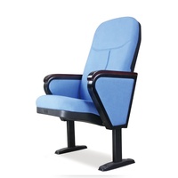 Chaise de prière pour musulmans en tissu bleu de siège d'auditorium abordable à bas prix