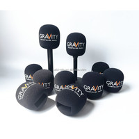Pare-brise en mousse pour microphone pour Rod E Interview Go Mic, pare-brise en mousse avec logo de canal personnalisé imprimé, filtre en mousse pour microphone