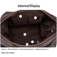 Sac de voyage en polyester BST avec logo personnalisé, couleurs mélangées, imperméable, multi-poches, bandoulière réglable, grande capacité