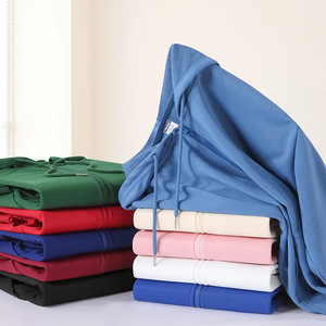 Sudadera con capucha de 260g, tejido de sarga estampado, imitación algodón, con cremallera, holgada, moderna, para <span class=keywords><strong>hombre</strong></span> y mujer, de <span class=keywords><strong>marca</strong></span>, para parejas, con LOGO personalizado - Product Image 3