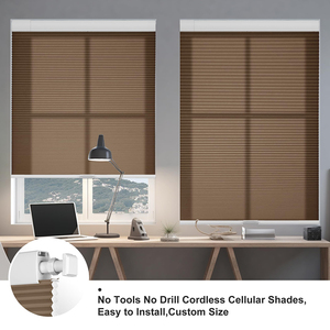 No Drill 25mm Honeycomb Blinds Easy Install Self <strong>Adhesive</strong> Thermal Insulated Cellular <strong>Window</strong> <strong>Shades</strong> - Product Image 2