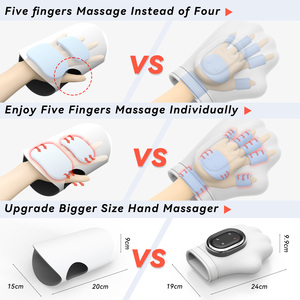 Masseur de mains portable 2026 avec coussin d'air, pétrissage, pression, <span class=keywords><strong>compression</strong></span> chaude, dernier massage des doigts, vente directe usine - Product Image 4