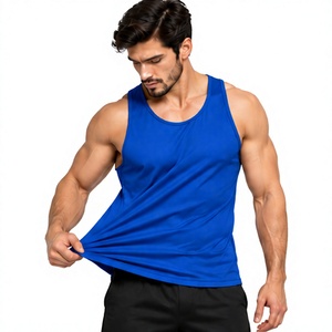 Low Price <b>Mens</b> Sleeveless Tank Top Summer Fitness Sportswear Cotton/Bamboo Fiber High Quality <b>Gym</b> <b>Vest</b> Comfortable Breathable - Product Image 1
