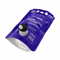 Pochette Doypack en aluminium de haute qualité avec robinet Vitop et valve thermoscellable, impression hélio personnalisable pour l'emballage de vin, jus et boissons