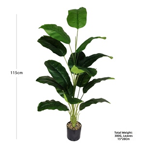 Palmier Areca d'intérieur artificiel en PVC souple, avec feuillage adhésif facile à poser, style Arbre de la Fortune, aspect haut de gamme, 100-200 cm, pour mariage - Product Image 4