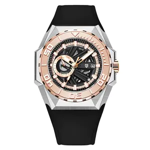 Neue Herren Mechanische Armbanduhr Luxusmarke Japan Uhrwerk Hohl Wasserdicht PAGANI DESIGN YS007 Uhren relogio masculino