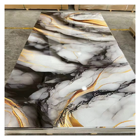 Panneau mural en PVC imitation ardoise carbone, alternative au marbre, 3 mm, résistant aux UV, ignifuge, imperméable, anti-rayures, pour usage intérieur, ambiance cosy