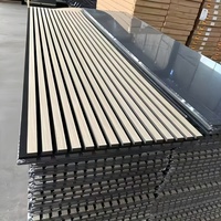 Panneaux muraux acoustiques en MDF 100% fibre de polyester, insonorisés, imperméables, ignifuges, design moderne 3D pour hôtel, hôpital, NRC