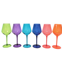 Verres à vin en plastique Triton de qualité alimentaire, incassables, durables, personnalisés avec logo sur mesure, pour le champagne