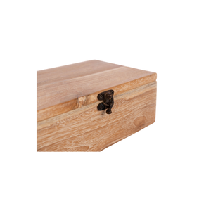 Boîte à thé élégante carrée brune Luci Rangement élégant en bois pour servir et conserver vos thés préférés - Product Image 6