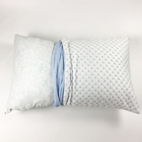 Oreiller en bambou rafraîchissant en gros avec housse lavable et mousse à mémoire de forme déchiquetée pour ajuster la hauteur