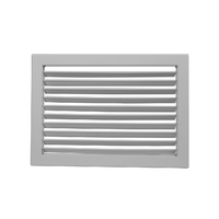 Grille d'air à double déviation en aluminium avec amortisseur Diffuseur d'air réglable