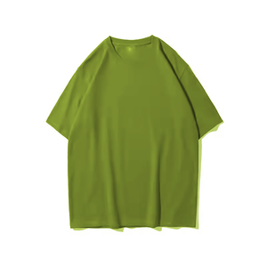 T-shirt unisexe décontracté streetwear coupe classique en coton uni à manches courtes 260g long - Product Image 4