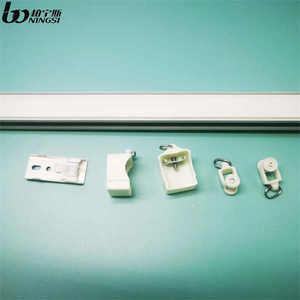 Rail de rideau moderne en S avec porte-rideaux à ruban, rails de rideaux ondulés de luxe pour la décoration de la maison et de l'hôtel - Product Image 6